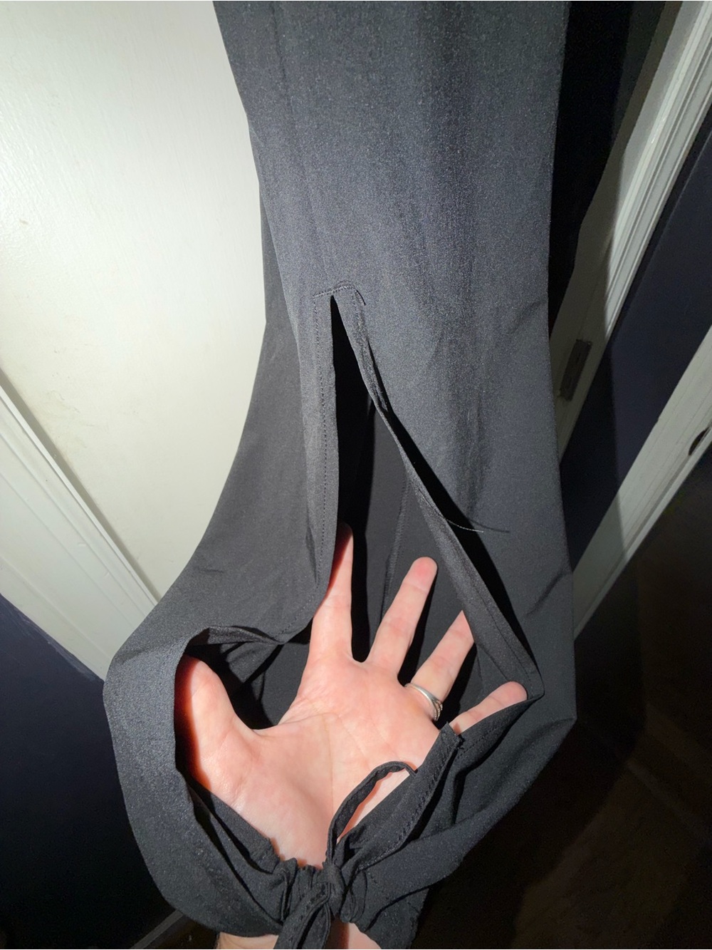 HALARA Black Drawstring Track Pants - Picture 4 of 5